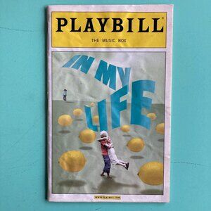 Creased Wrinkled Cover Jonathan Groff & Christopher J. Hanke Playbill In My Life